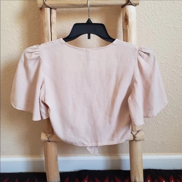 💖ZARA TIE FRONT CROP TOP. SUPER CUTE - Picture 5 of 5